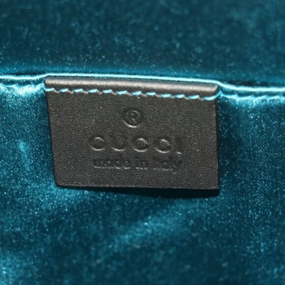 Gucci Suede Patent Web GG Small Ophidia Dome Shoulder Bag - Black - Picture 13 of 14